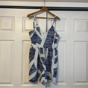 Blue & White Romper